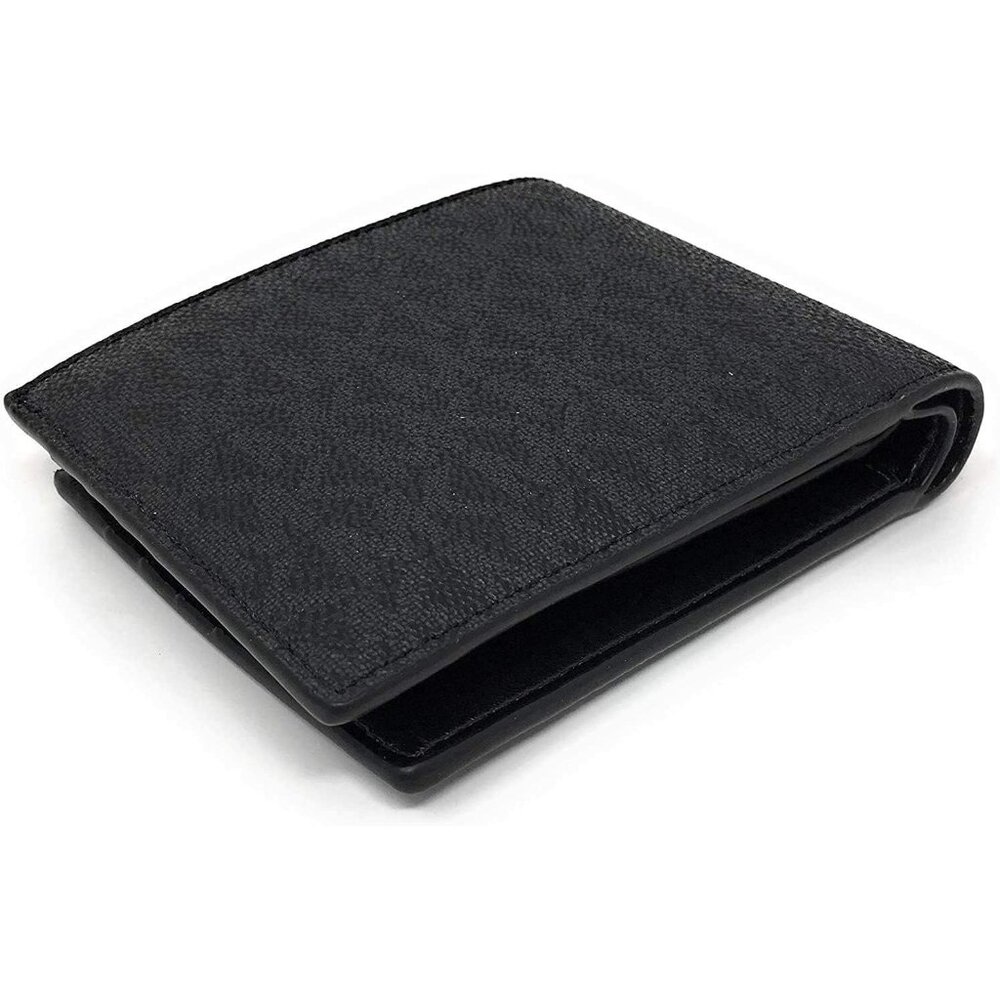 Michael Kors Men's Cooper Billfold with Passcase Wallet (Black) - Picture 9 of 10